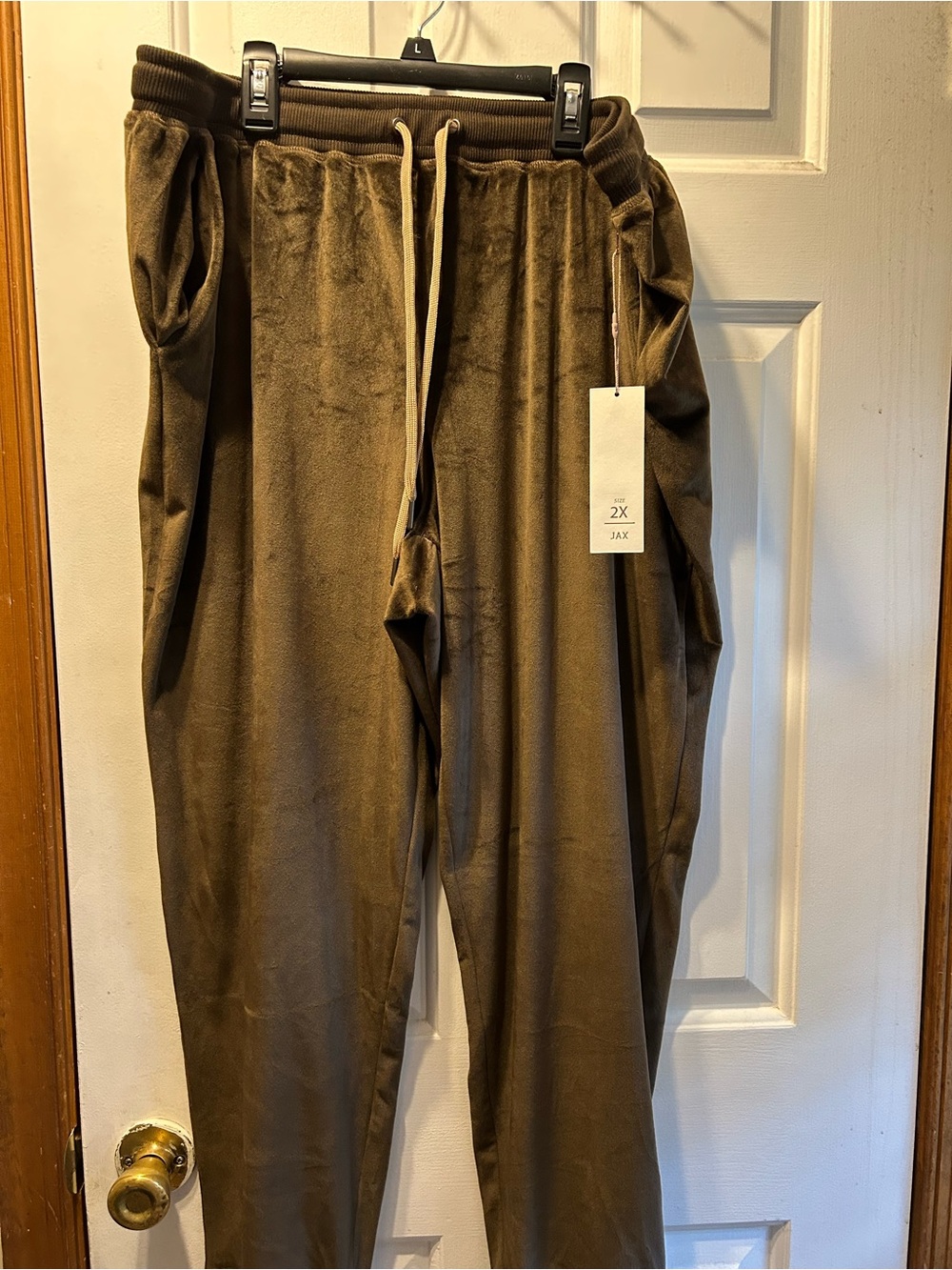 Lularoe Jax Brown Velour Drawstring Jogger Pants